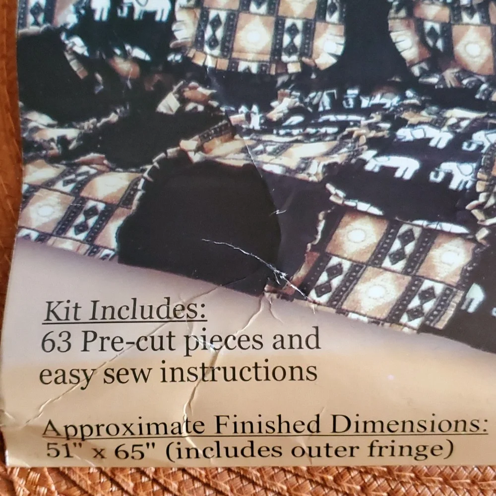 Jo-Ann's Exclusive Fleece Rag Time Quilt Kit - #7391873 Earth Tones